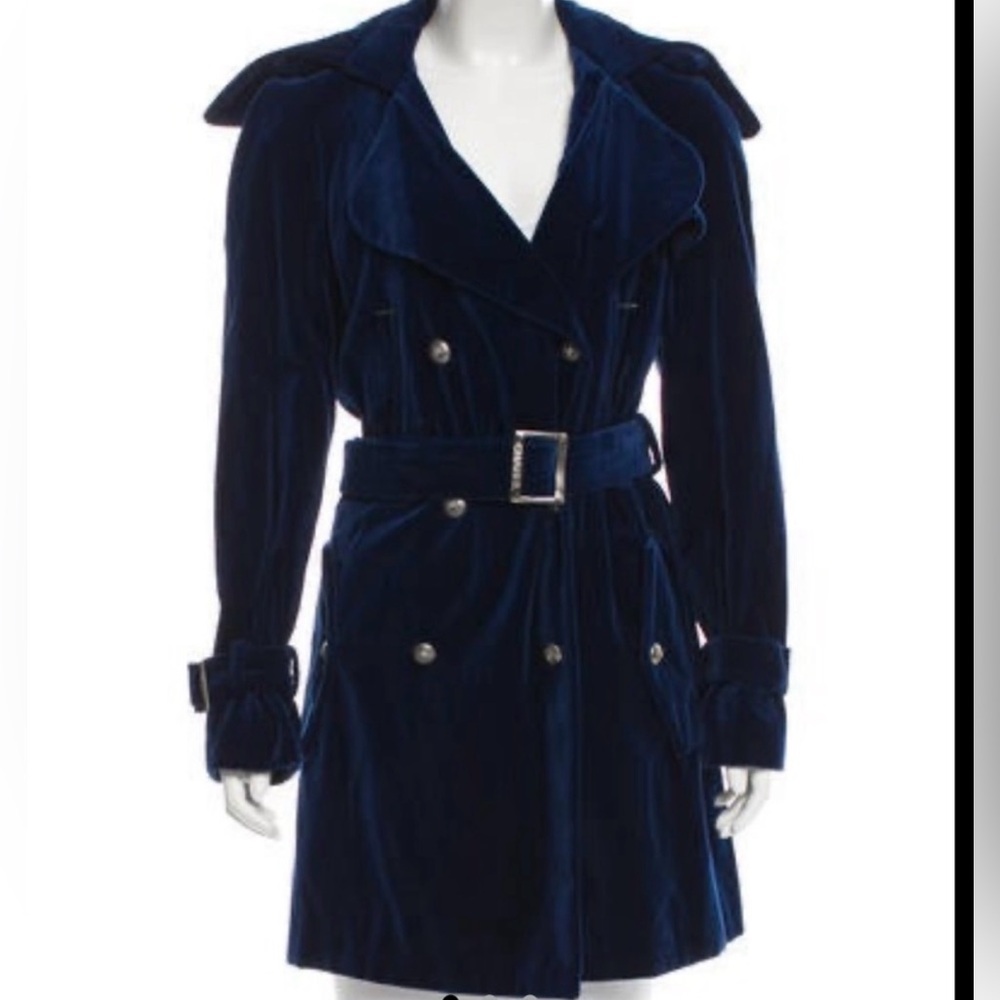 Vintage Chanel Velvet Coat NWOT